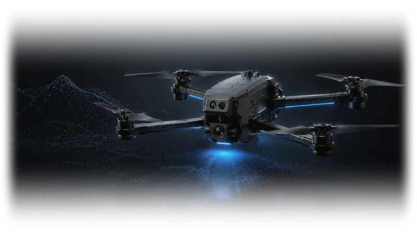 UAV survey platform used to scan a site before an exercise